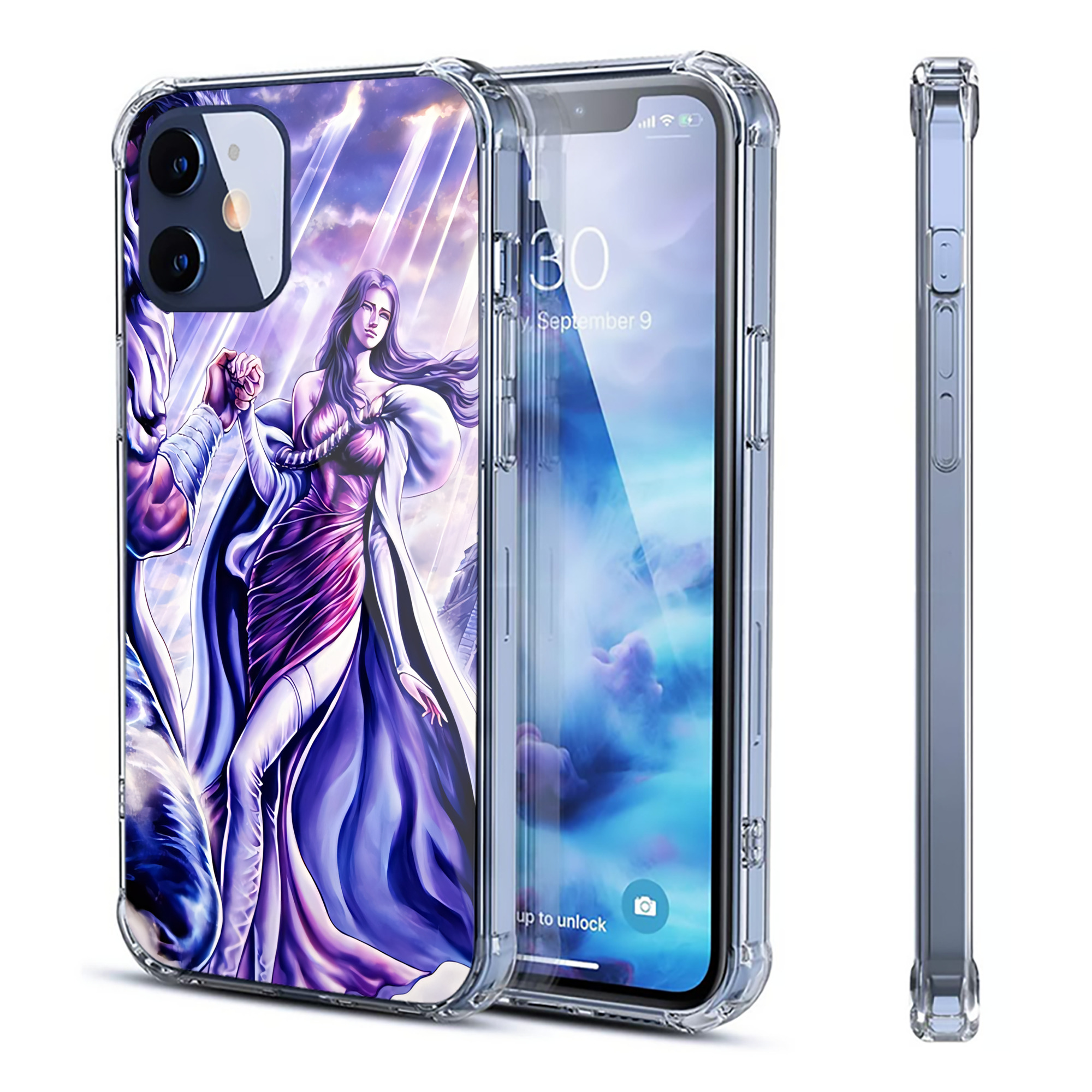 （画像用） 北斗の拳 Fist of the North Star 【iPhone 12シリーズ対応】透明スマホケース（クリアソフトケース）
